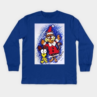 Garfield and Odie Friends Christmas Kids Long Sleeve T-Shirt